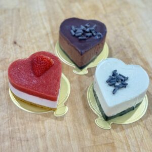 Heart Cheesecakes